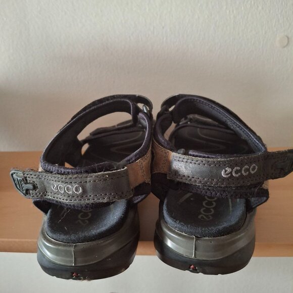 ECCO Men's Yucatan Sport Sandals - Black/Grey/Tan - EU 41 - Picture 5 of 8
